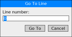 Go To dialogue